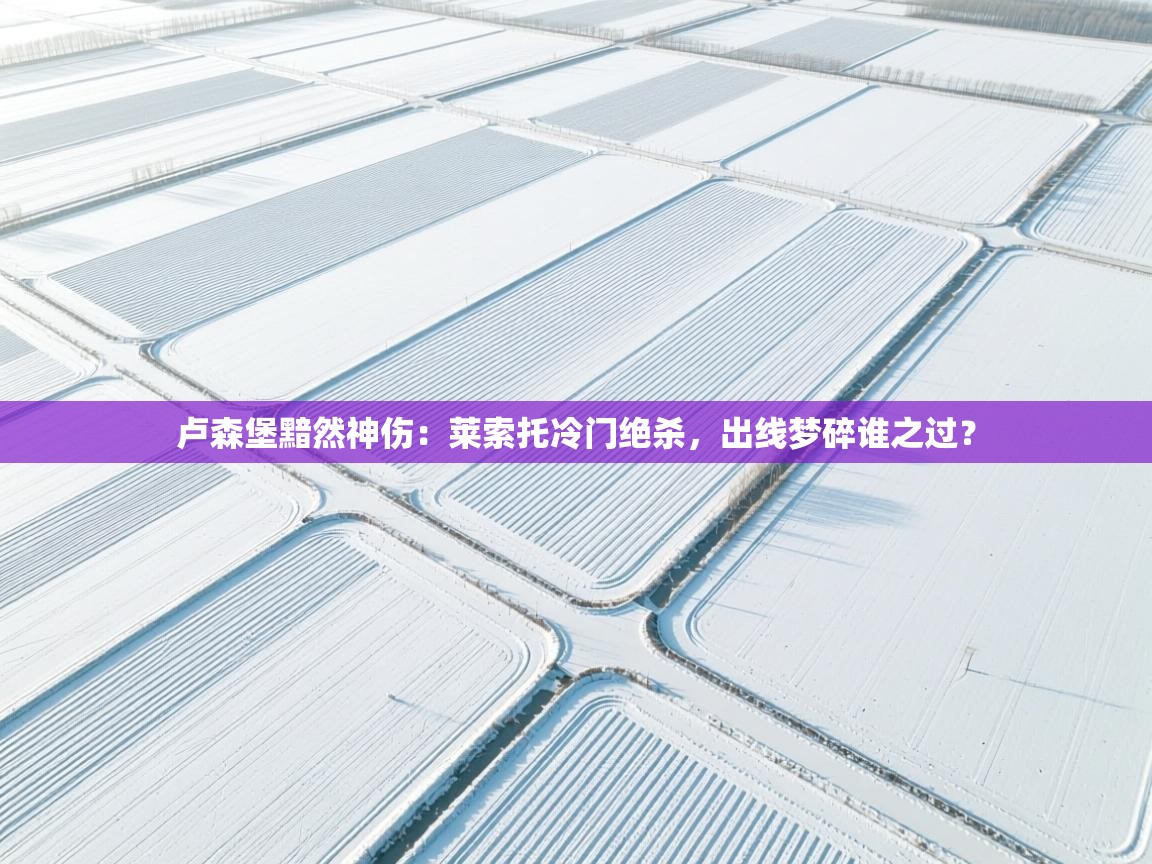 卢森堡黯然神伤:莱索托冷门绝杀,出线梦碎谁之过? 第1张